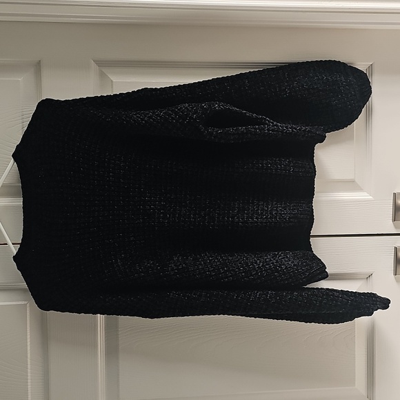 NWT Sanctuary Under the Stars Chenille Black Soft Slouchy Sweater L/ XL - Picture 10 of 12